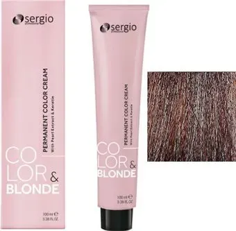 Sergio Professional Color&Blonde 7.41 средне-русый медный матовый