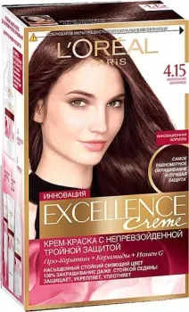 L'Oreal Excellence 4.15 Морозный шоколад