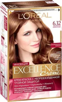L'Oreal Excellence 6.32 Золотистый темно-русый