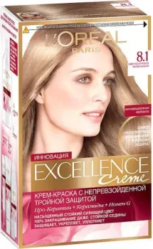 L'Oreal Excellence 8.1 Светло-русый пепельный