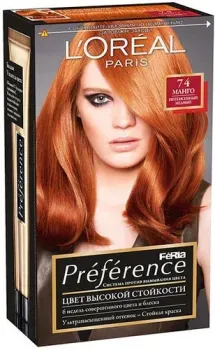L'Oreal Recital Preference 74 Манго Интенсивный медный