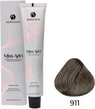 Adricoco Miss Adri 911 (100мл, осветляющий серебристый пепельный)