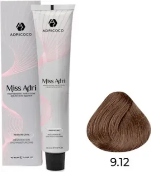 Adricoco Miss Adri 9.12 (100мл, очень светлый блонд пепельный перламутровый)