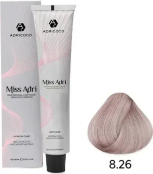 Adricoco Miss Adri 8.26 (100мл, светлый блонд фиолетовый розовый)