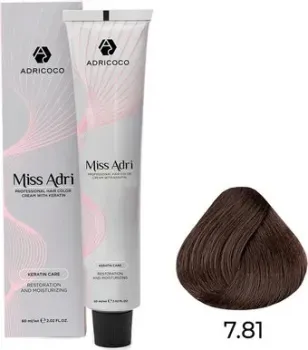 Adricoco Miss Adri 7.81 (100мл, блонд карамельный пепельный)