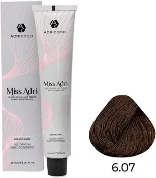 Adricoco Miss Adri 6.07 (100мл, темный блонд холодный)