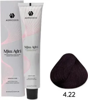 Adricoco Miss Adri 4.22 (100мл, коричневый интенсивный фиолетовый)