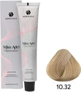 Adricoco Miss Adri 10.32 (100мл, платиновый блонд золотистый перламутровый)