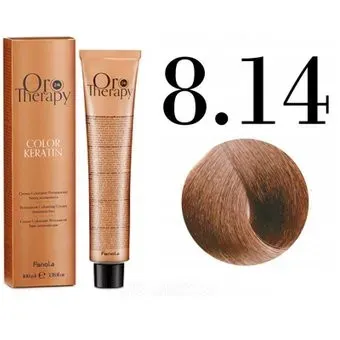Fanola ORO Therapy Color Keratin 8.14 какао 100 мл