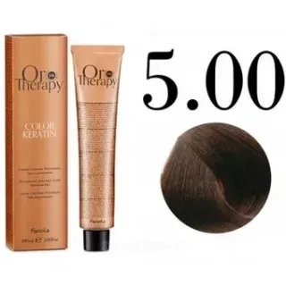 Fanola ORO Therapy Color Keratin 5.00 светлый шатен интенсивный 100 мл