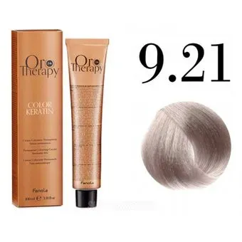Fanola ORO Therapy Color Keratin 9.21 блондин фиолетово-пепельный 100 мл