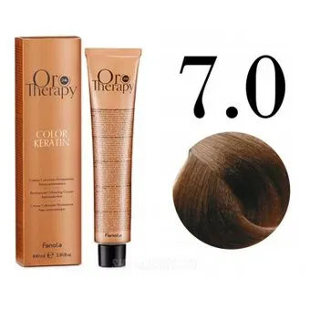 Fanola ORO Therapy Color Keratin 7.0 русый 100 мл