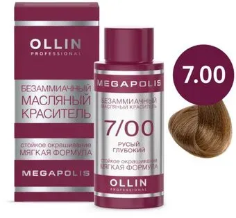 Ollin Professional Megapolis Безаммиачное 7/00 (50мл, русый глубокий )