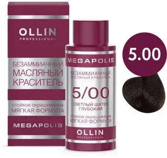 Ollin Professional Megapolis Безаммиачное 5/00 (50мл, светлый шатен глубокий)