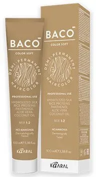 Kaaral BACO SOFT COLOUR Стойкая безаммиачная крем-краска с гидролизатами шелка 60 мл