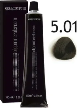 Selective Professional Oligomineral Cream 5.01 86501 (100 мл, светло-каштановый пепельный)