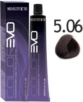 Selective Professional Colorevo 5.06 84506 (100 мл, светло-каштановый холодный кофе)