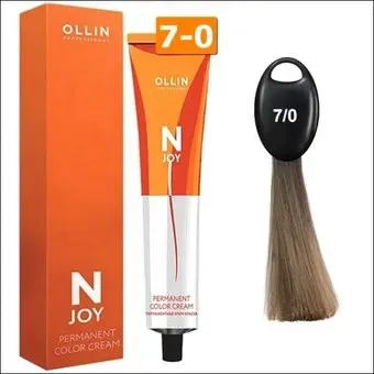 Ollin Professional N-Joy Color Cream 7/0 русый 100 мл