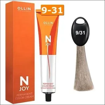 Ollin Professional N-Joy Color Cream 9/31 блондин золотисто-пепельный 100 мл