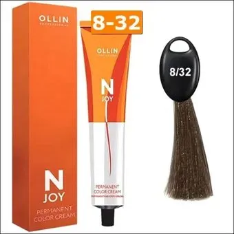 Ollin Professional N-Joy Color Cream 8/32 светло-русый золотисто-фиолетовый 100 мл