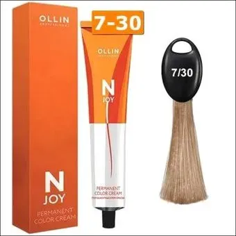 Ollin Professional N-Joy Color Cream 7/30 русый золотистый 100 мл