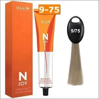 Ollin Professional N-Joy Color Cream 9/75 блондин коричнево-махагоновый 100 мл