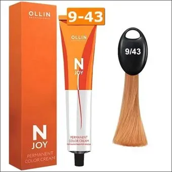 Ollin Professional N-Joy Color Cream 9/43 блондин медно-золотистый 100 мл