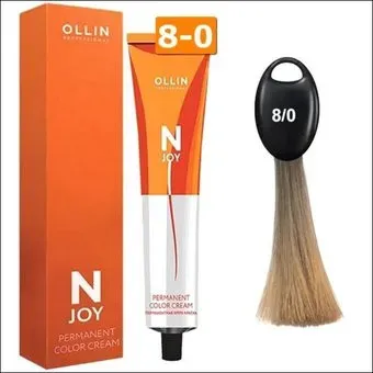 Ollin Professional N-Joy Color Cream 8/0 светло-русый 100 мл