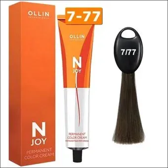 Ollin Professional N-Joy Color Cream 7/77 русый интенсивно-коричневый 100 мл