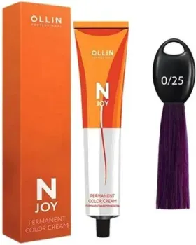 Ollin Professional N-Joy Color Cream 0/25 фиолетово-махагоновый розовый 100 мл