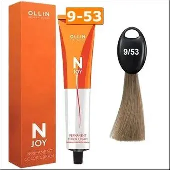 Ollin Professional N-Joy Color Cream 9/53 блондин махагоново-золотистый 100 мл