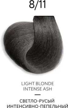 Ollin Professional Color Platinum Collection 8/11 св. русый интенс.пепельный 100 мл
