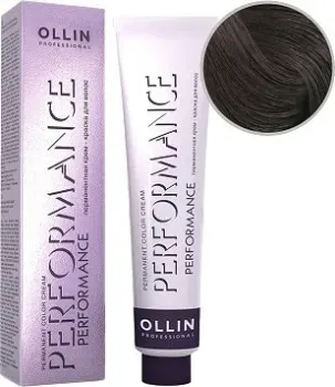Ollin Professional Performance Permanent Color Cream 4/5 шатен махагоновый