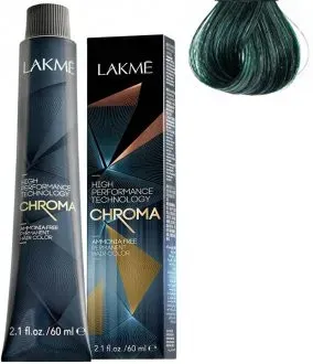 Lakme Chroma Ammonia Free Permanent 0/10 зеленый 60 мл