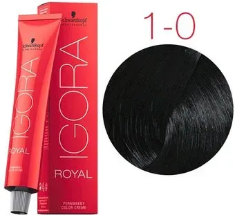 Schwarzkopf Professional Igora Royal Permanent Color Creme 1-0 60 мл