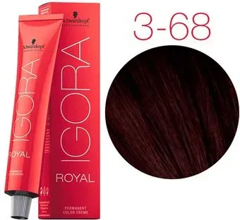 Schwarzkopf Professional Igora Royal Permanent Color Creme 3-68 60 мл