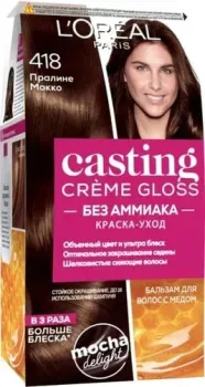 L'Oreal Casting Creme Gloss 418 пралине мокко