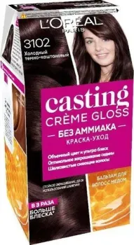 L'Oreal Casting Creme Gloss 3102 холодный темно-каштовый