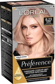 L'Oreal Recital Preference 8.23 розовое золото