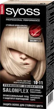 Syoss Salonplex Permanent Coloration 10-11 ультра-светлый жемч. блонд