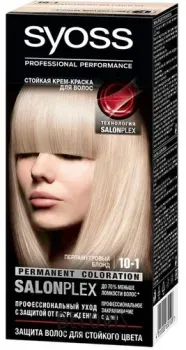 Syoss Salonplex Permanent Coloration 10-1 перламутровый блонд