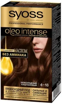 Syoss Oleo Intense 4-18 шоколадный каштановый
