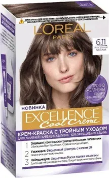 L'Oreal Paris Color Excellence Cool Creme 6.11 ультрапеп. светло-русый