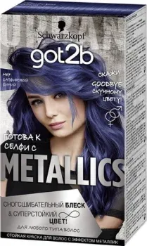 Schwarzkopf Got2b Metallics M67 сапфировый синий
