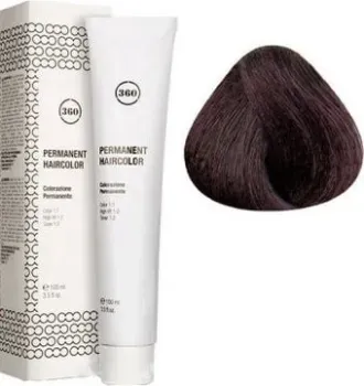 Kaaral 360 Permanent Haircolor 4.2 фиолетовый шатен
