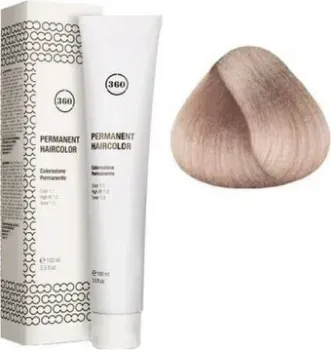 Kaaral 360 Permanent Haircolor 10.25 очень светлый блонд фиол.-махагон