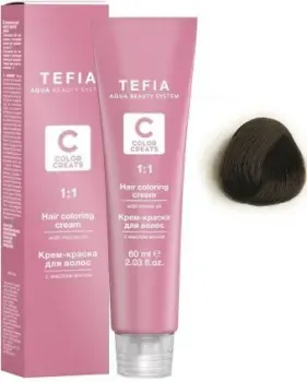 Tefia Color Creats 5/81 (светлый брюнет шоколад пепельный)