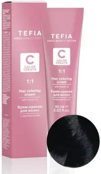 Tefia Color Creats 3/00 (темный брюнет интенсивный)