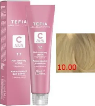 Tefia Color Creats 10/00 экстра светлый блондин интенсивный