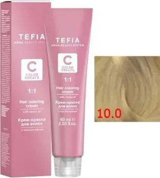 Tefia Color Creats 10/0 экстра светлый блондин